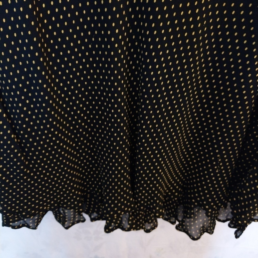 Style & Co black & yellow polka dot skirt - Picture 7 of 8